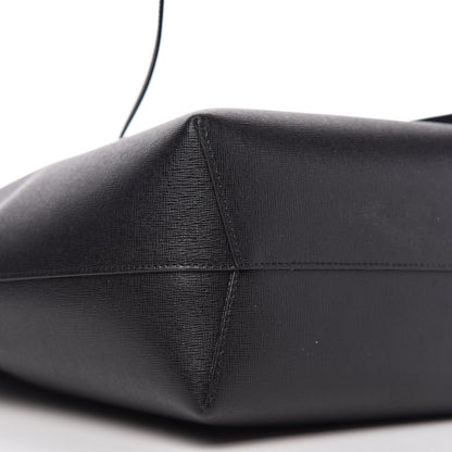 Mansur Gavriel Saffiano Mini Bucket Bag Black 6 of 10