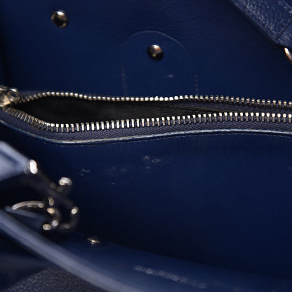 Saint Laurent Grained Calfskin Small Sac De Jour Navy 6 of 11