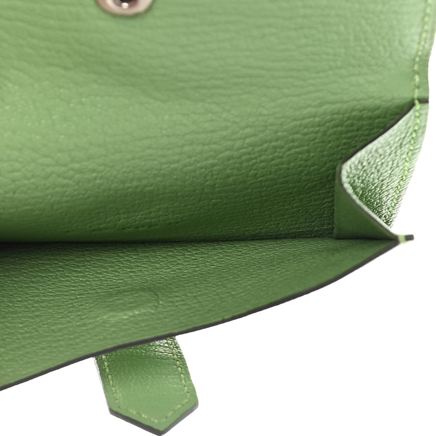 Chevre Mysore Mini Bearn Wallet Vert Criquet
