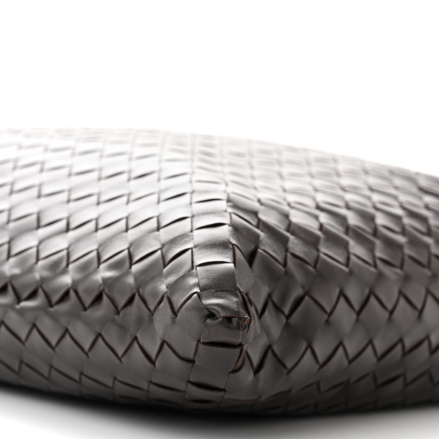 Calfskin Intrecciato Large Hop Ebano