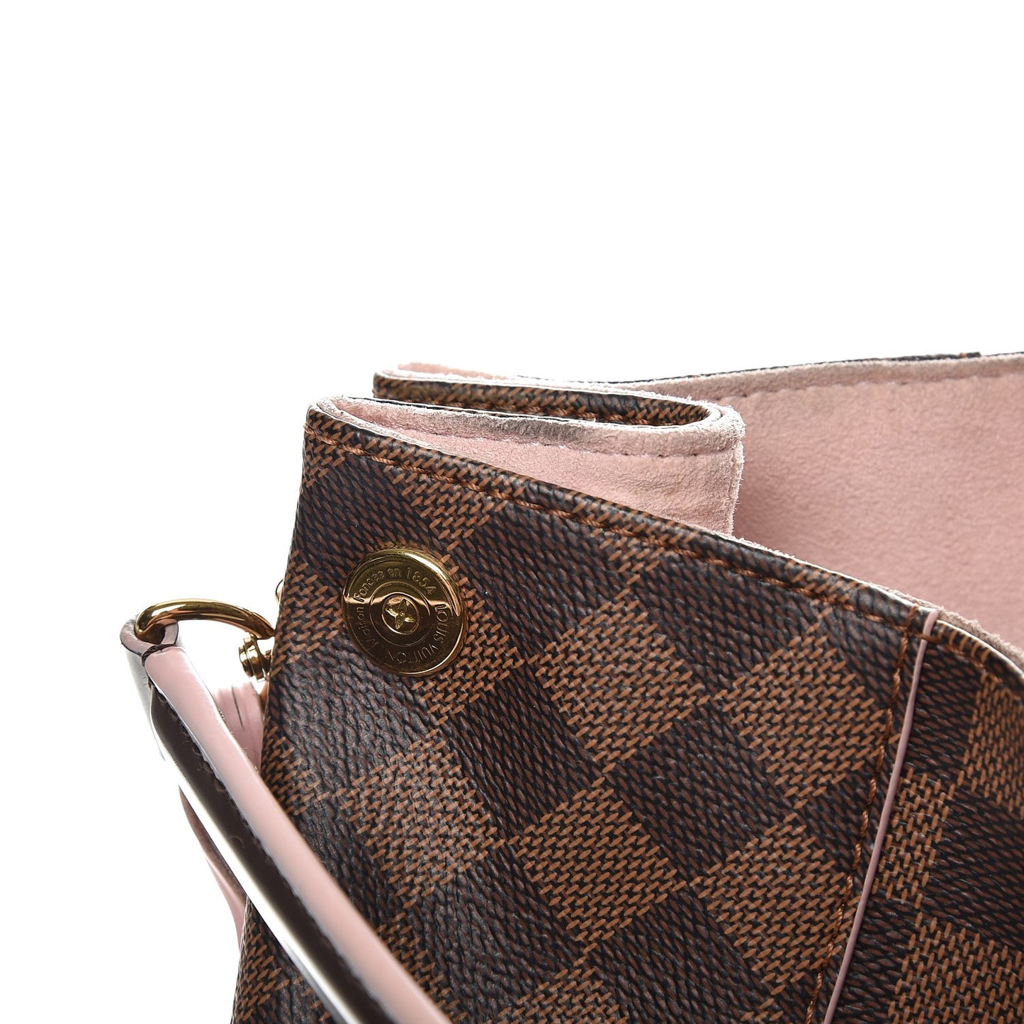 Damier Ebene Caissa Hobo Rose Ballerine