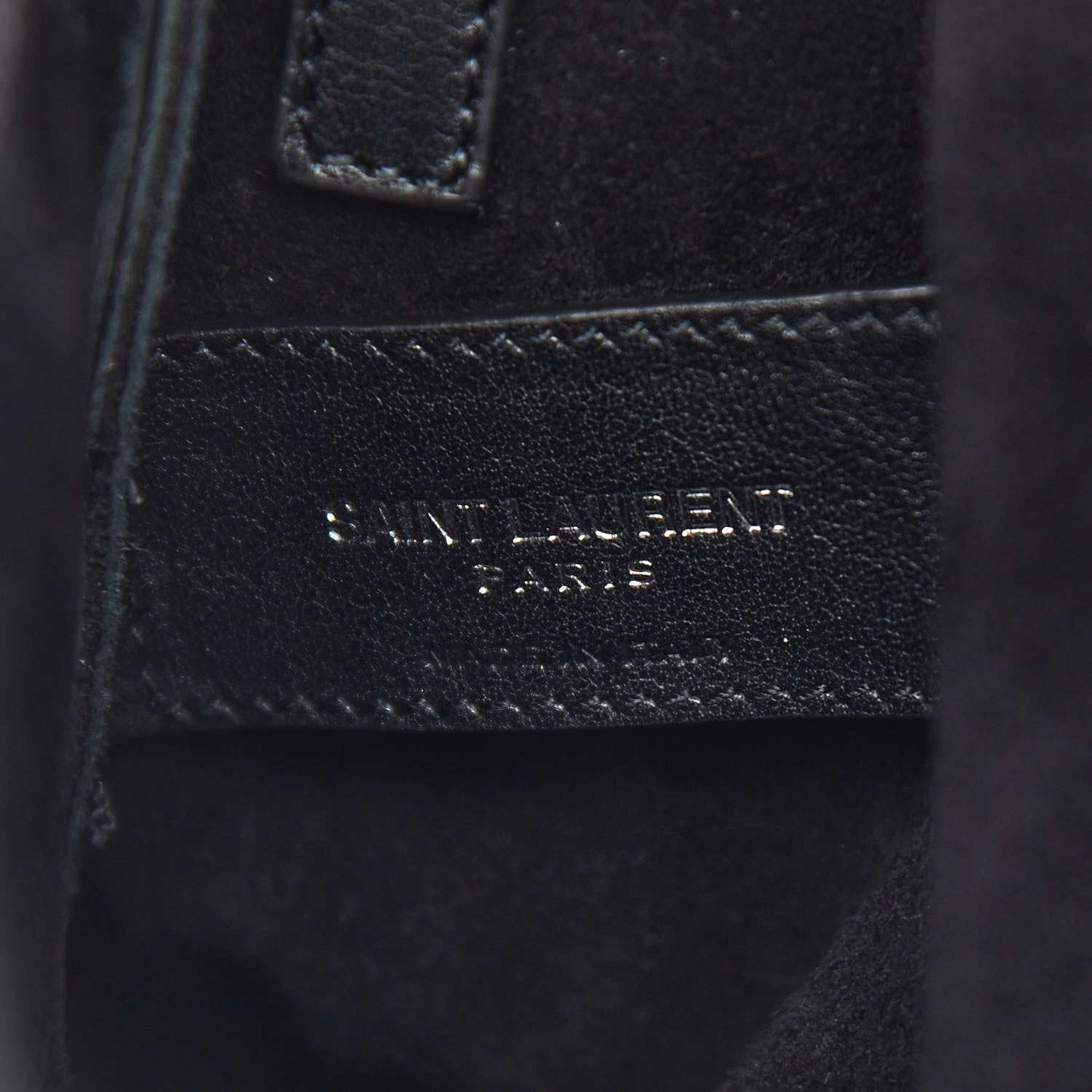 Saint Laurent Calfskin Fringe Small Studded Anita Crossbody Bag Black 6 of 9