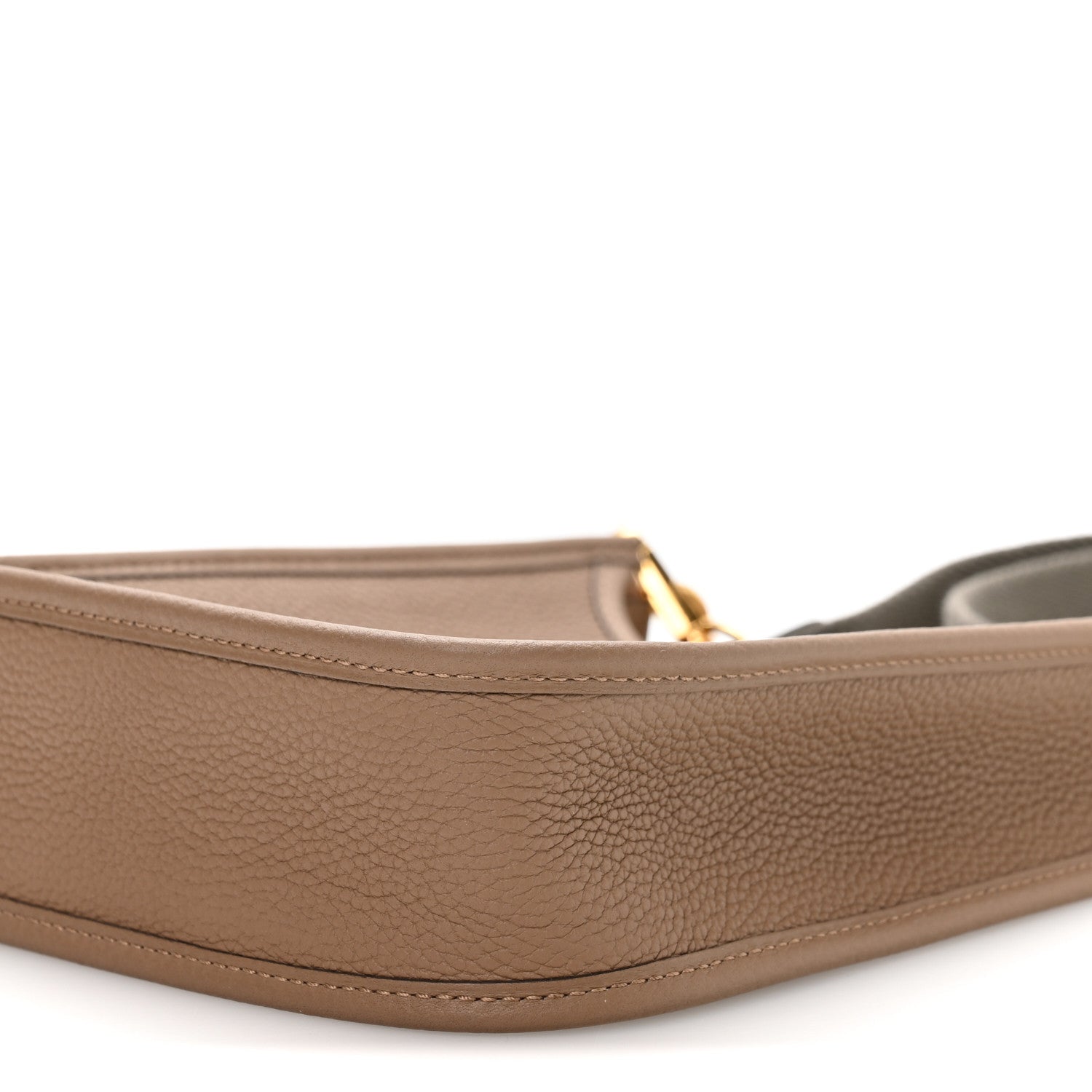 Hermes Taurillon Clemence Amazone Evelyne TPM Beige De Weimar Gris