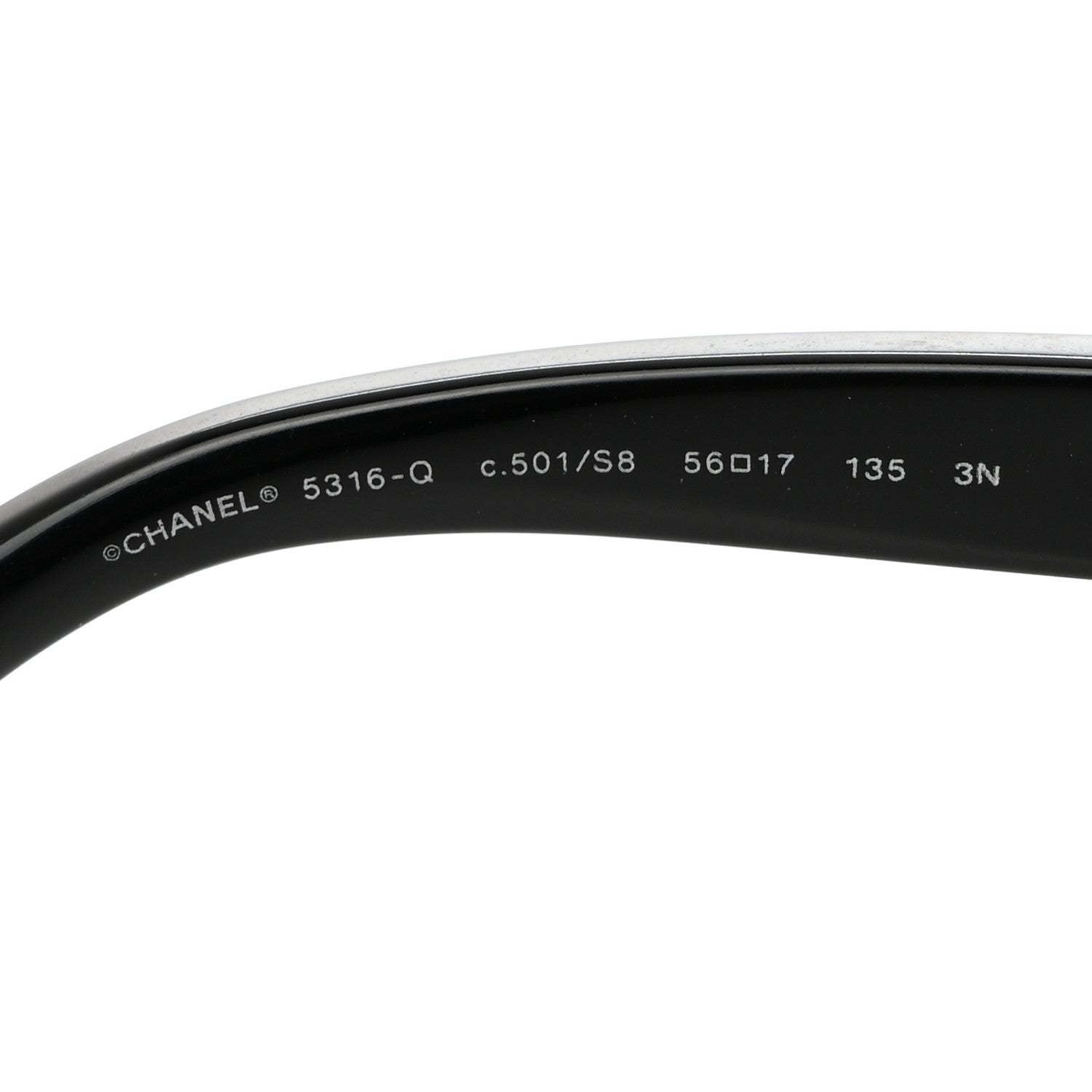 Chanel Acetate Lambskin Camellia CC Sunglasses 5316-Q Black 5 of 8