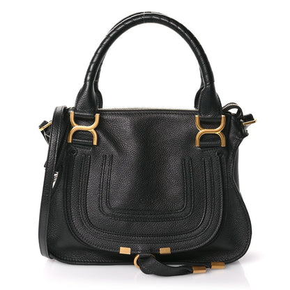 Chloe Calfskin Small Marcie Satchel Black 1 of 11