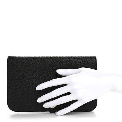 Hermes Togo Dogon Duo Wallet Black 3 of 9