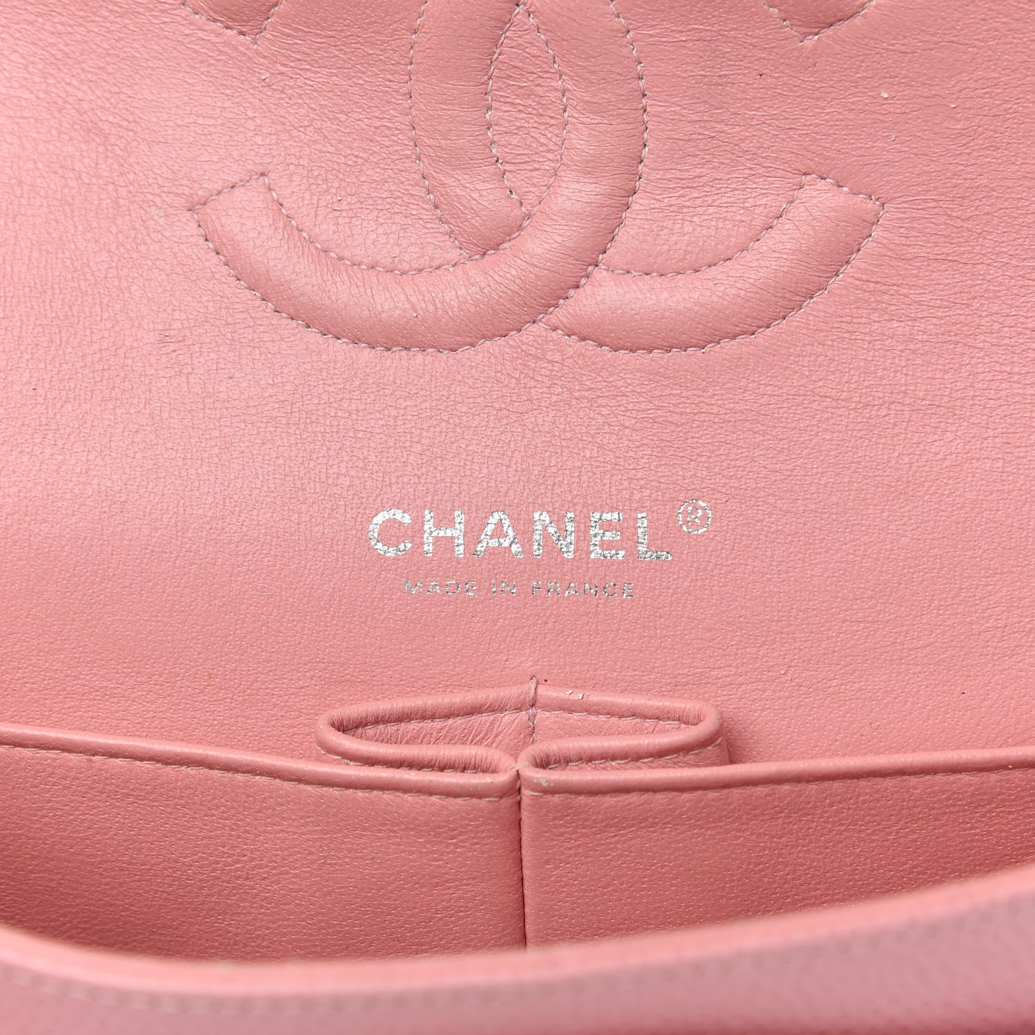 Chanel Caviar Quilted Medium Double Flap Pink 7 of 17