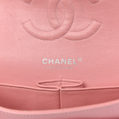 Chanel Caviar Quilted Medium Double Flap Pink 7 of 17