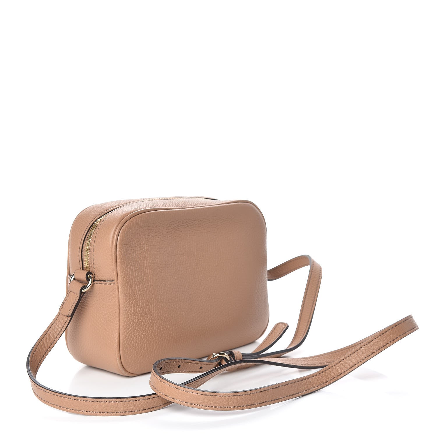 Gucci Pebbled Calfskin Small Soho Disco Bag Camelia 3 of 12