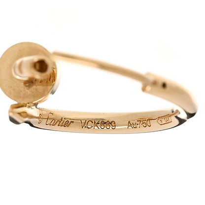 Cartier 18K Yellow Gold Juste Un Clou Hoop Earrings 5 of 6