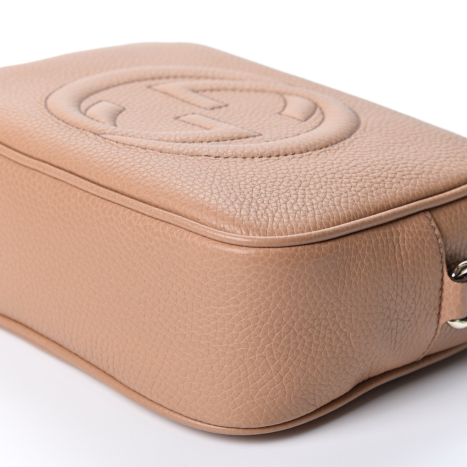 Gucci Pebbled Calfskin Small Soho Disco Bag Rose Beige 9 of 9
