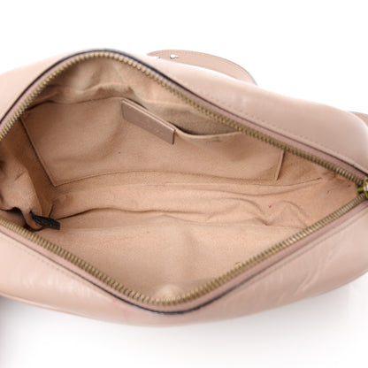 Gucci Calfskin Matelasse Small GG Marmont Chain Shoulder Bag Porcelain Rose 5 of 12