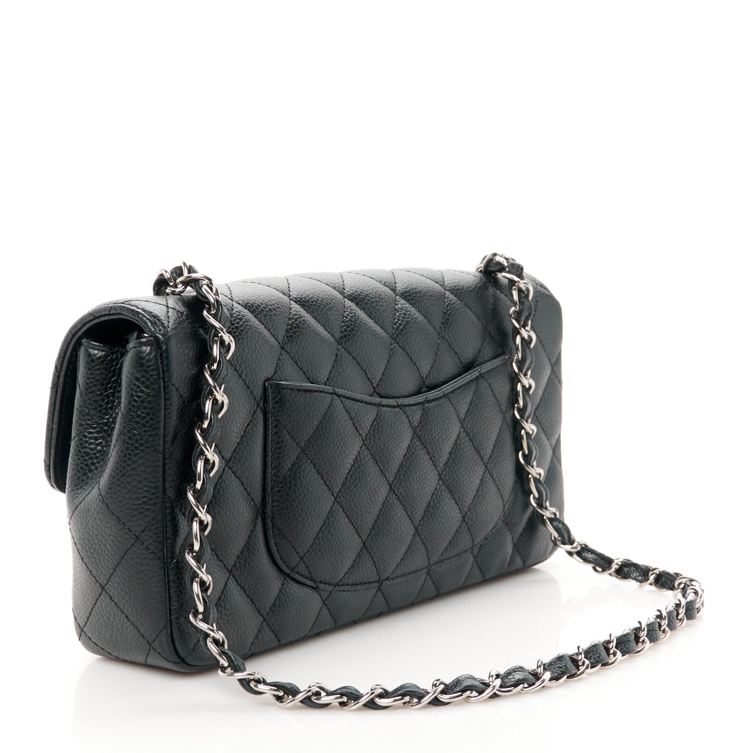 Chanel Caviar Quilted East West Flap Black 3 of 12