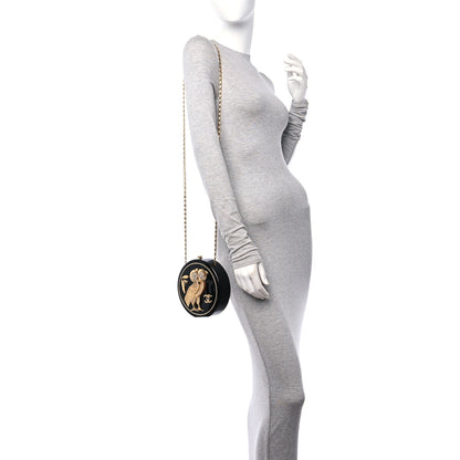 Chanel Resin Crystal CC Owl Black 3 of 11