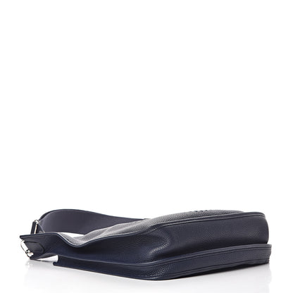 Hermes Taurillon Clemence Evelyne III GM Bleu Nuit 4 of 11