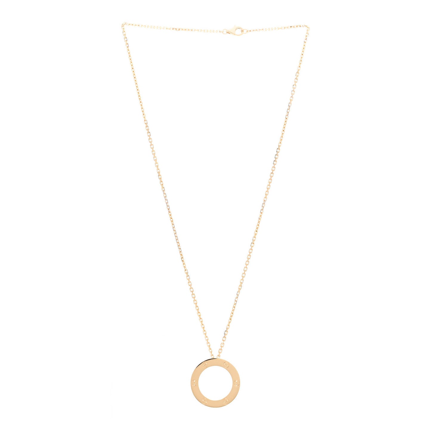 18K Yellow Gold LOVE Pendant Necklace