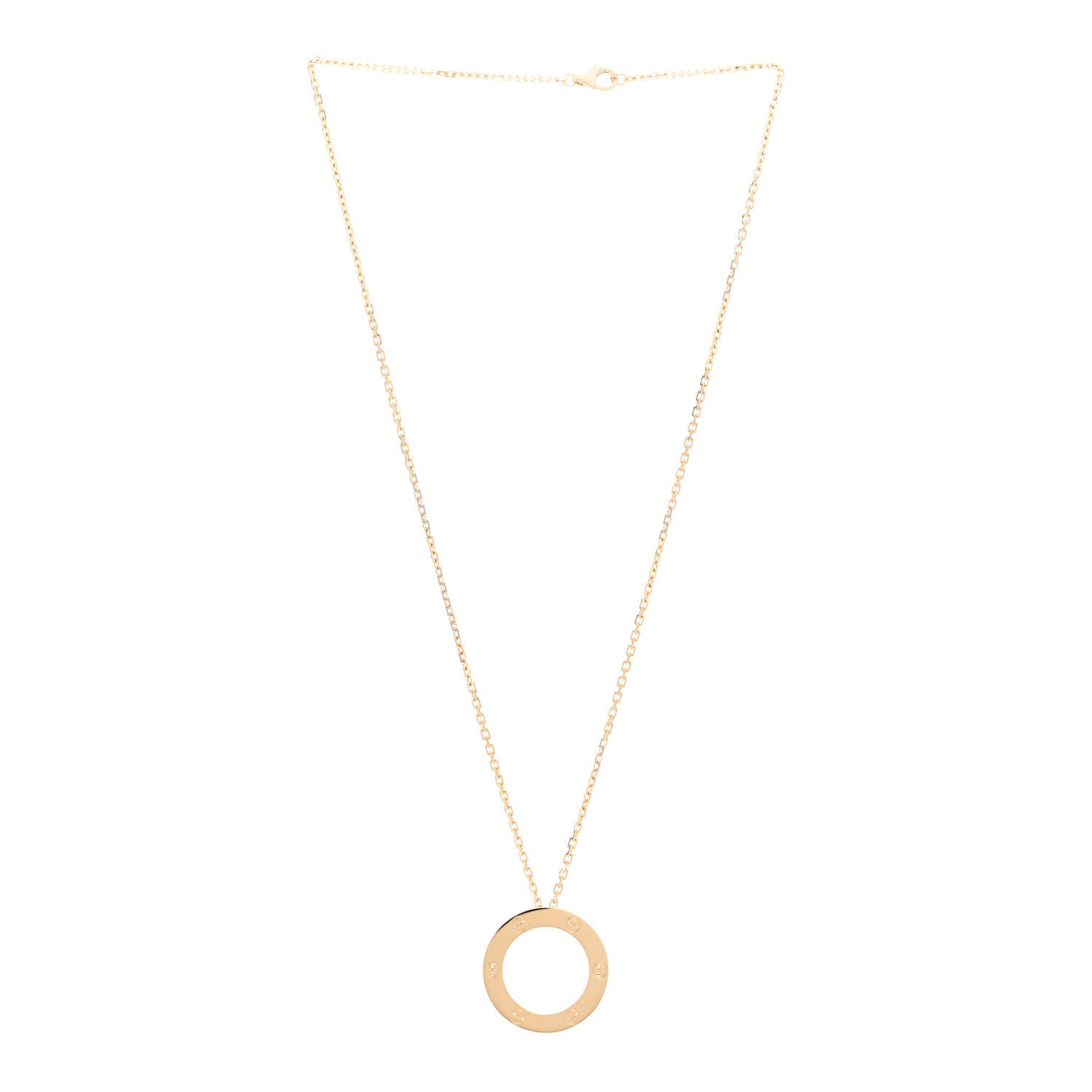 Cartier 18K Yellow Gold LOVE Pendant Necklace 3 of 5