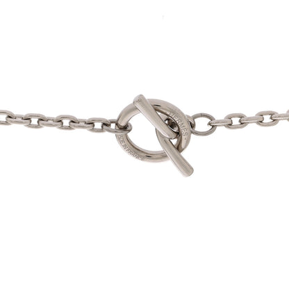 Hermes Vulcanium Chaine d'Ancre Necklace Silver Brun 5 of 6