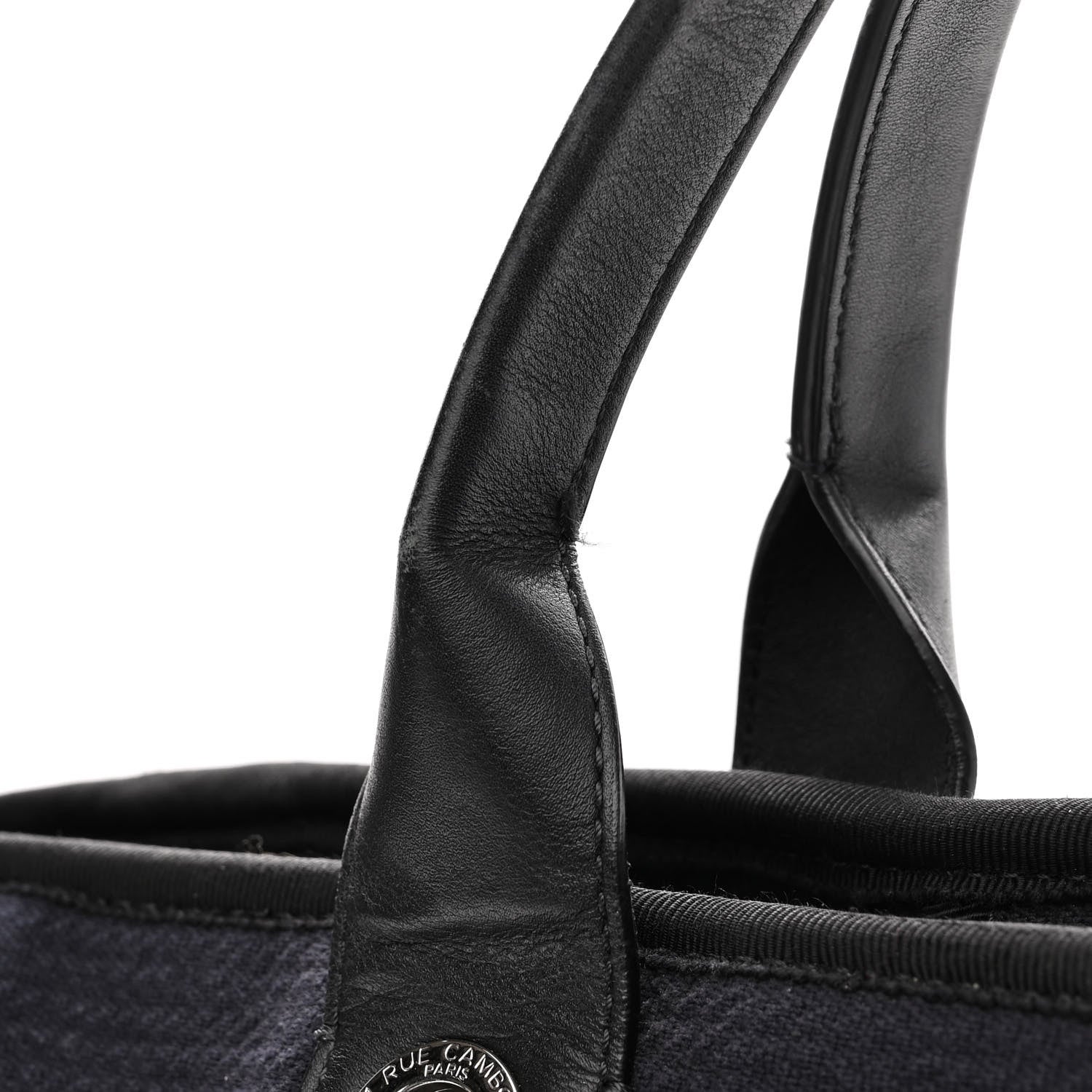 Chanel Mixed Fibers Large Deauville Tote Black 9 of 10