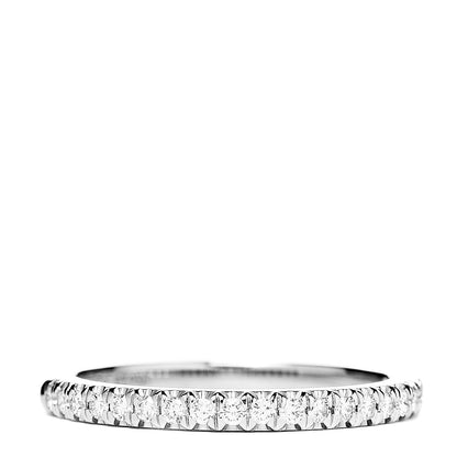 Tiffany Platinum Diamond .20ctw Half Circle Soleste Band Ring 49 4.75 1 of 4