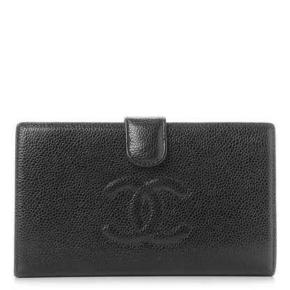 Chanel Caviar Timeless CC French Wallet Black 1 of 8