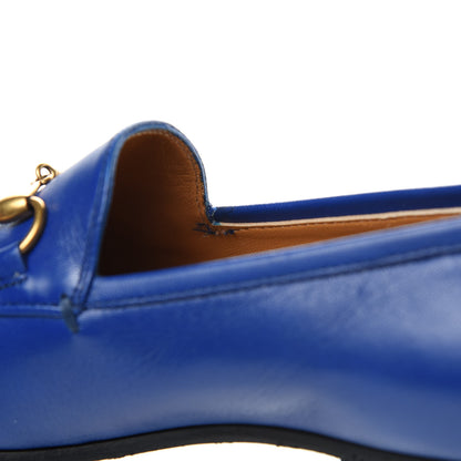 Gucci Malaga Kid Womens Jordaan Loafers 36 Electric Blue 8 of 10