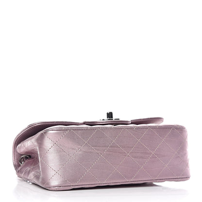 Chanel Metallic Calfskin Quilted Mini Rectangular Flap Pink 4 of 13