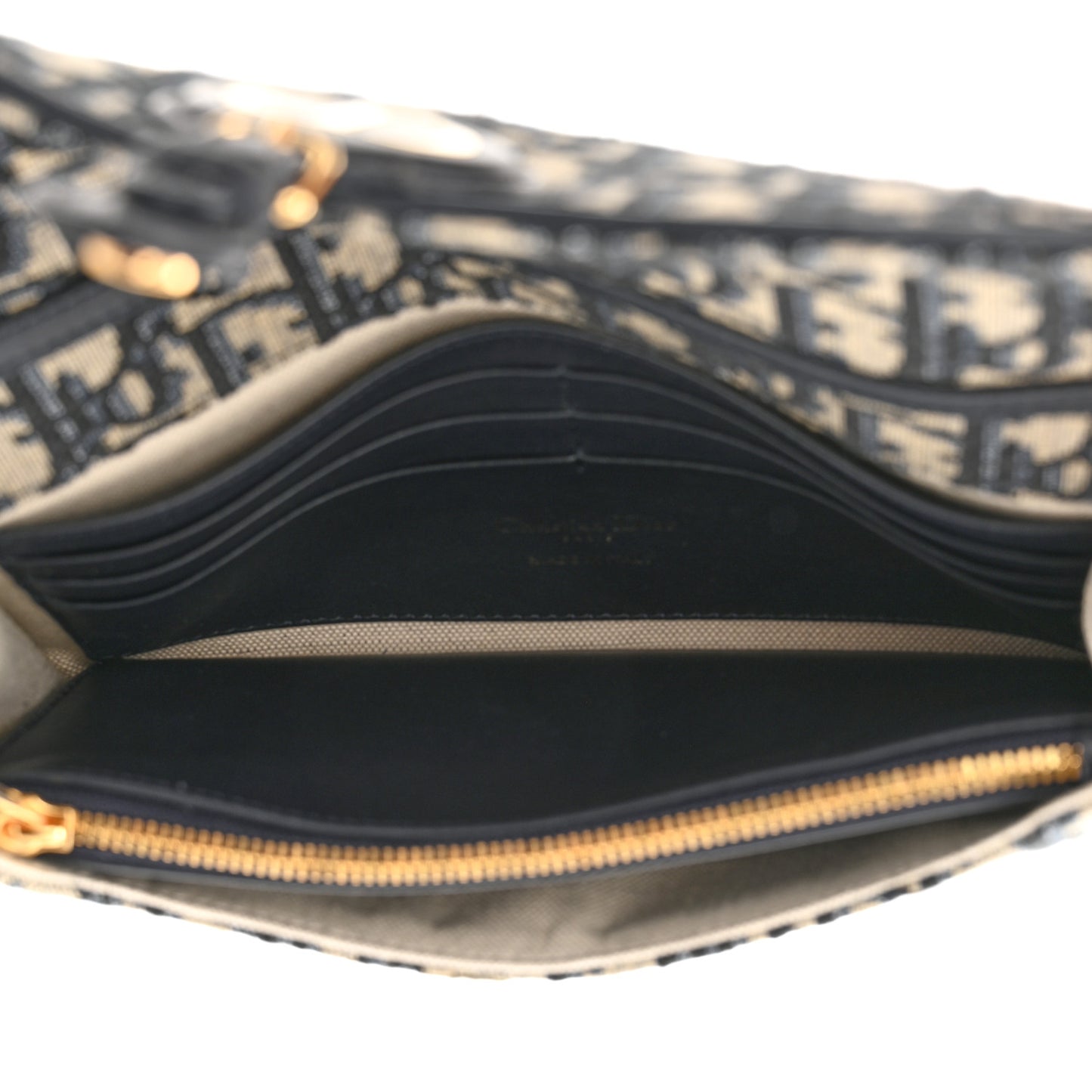 Oblique Bobby East West Pouch With Chain Blue