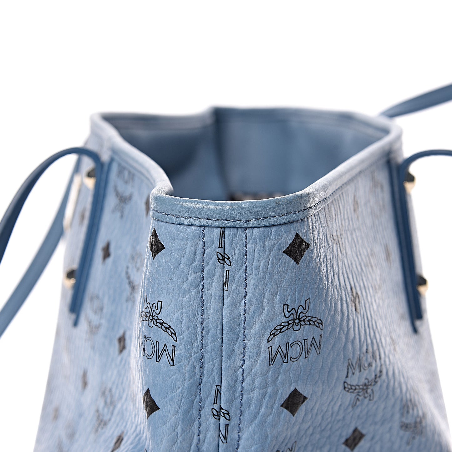 Visetos Medium Anya Zip Top Shopper Tote Blue