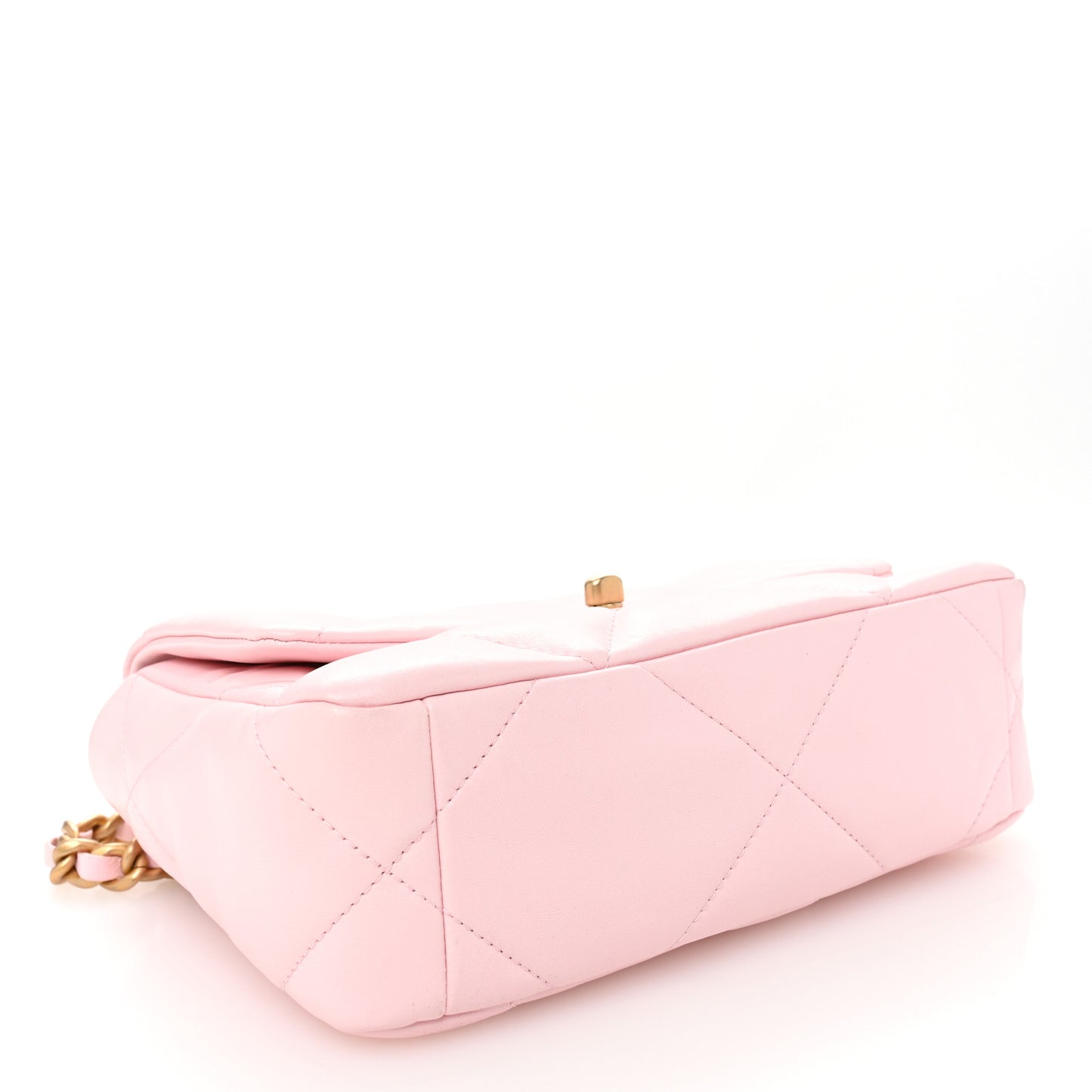 Lambskin Quilted Medium Chanel 19 Flap Light Pink