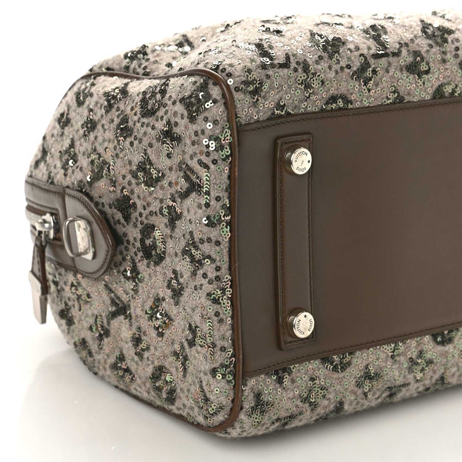 Louis Vuitton Sequin Monogram Sunshine Express Speedy Kaki 8 of 9