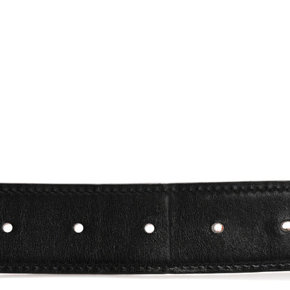 Hermes Box Togo 32mm H Belt 90 36 Black Orange 4 of 11