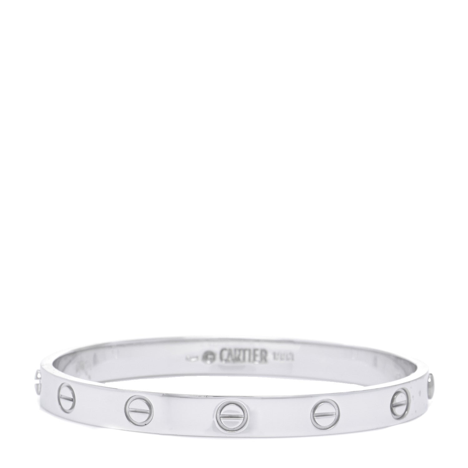 Cartier 18K White Gold LOVE Bracelet 16 1 of 7