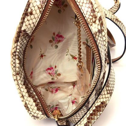 Gucci Raffia Elaphe Mini Ophidia Shoulder Bag Natural Cream Brown 4 of 4