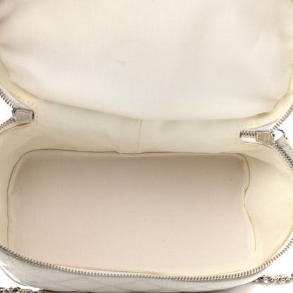 Chanel Crumpled Calfskin PVC Quilted Backpack White 6 of 11