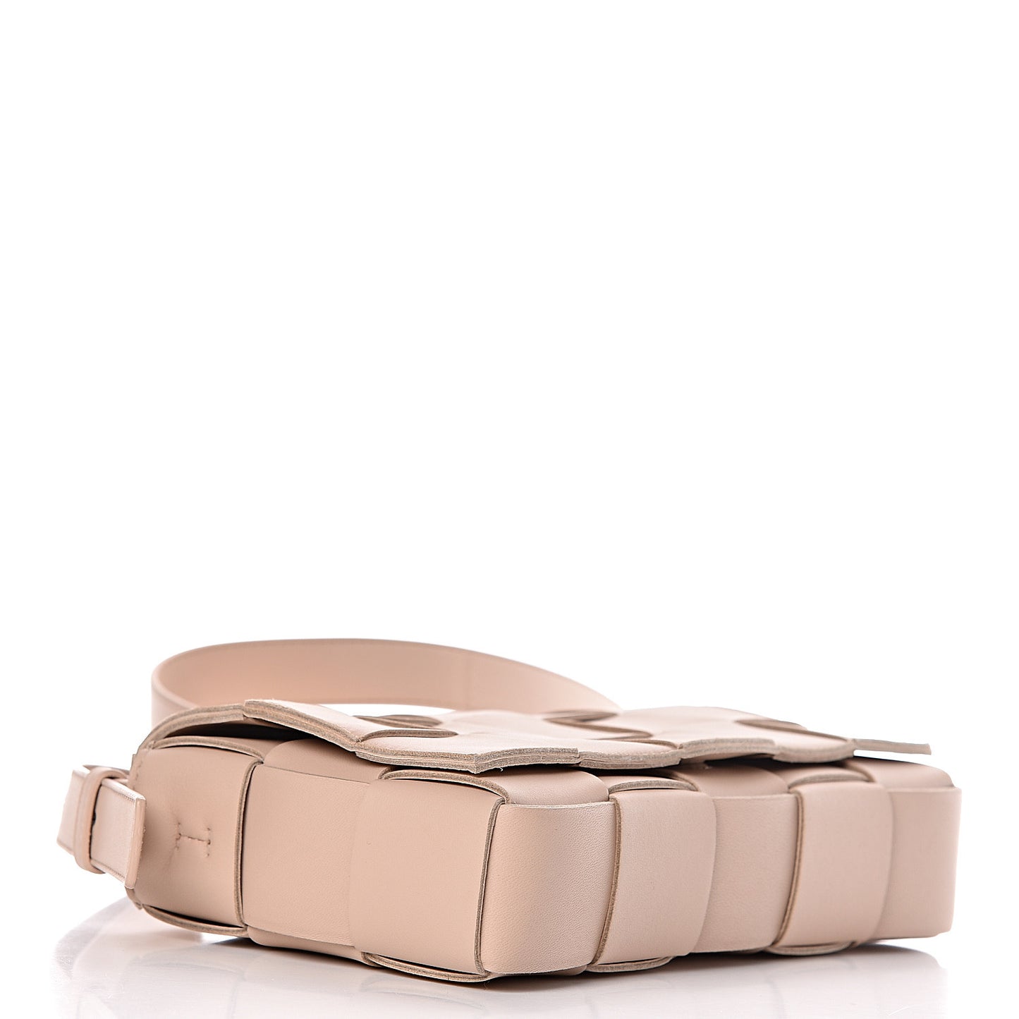 Nappa Maxi Intreccio Cassette Bag Nude