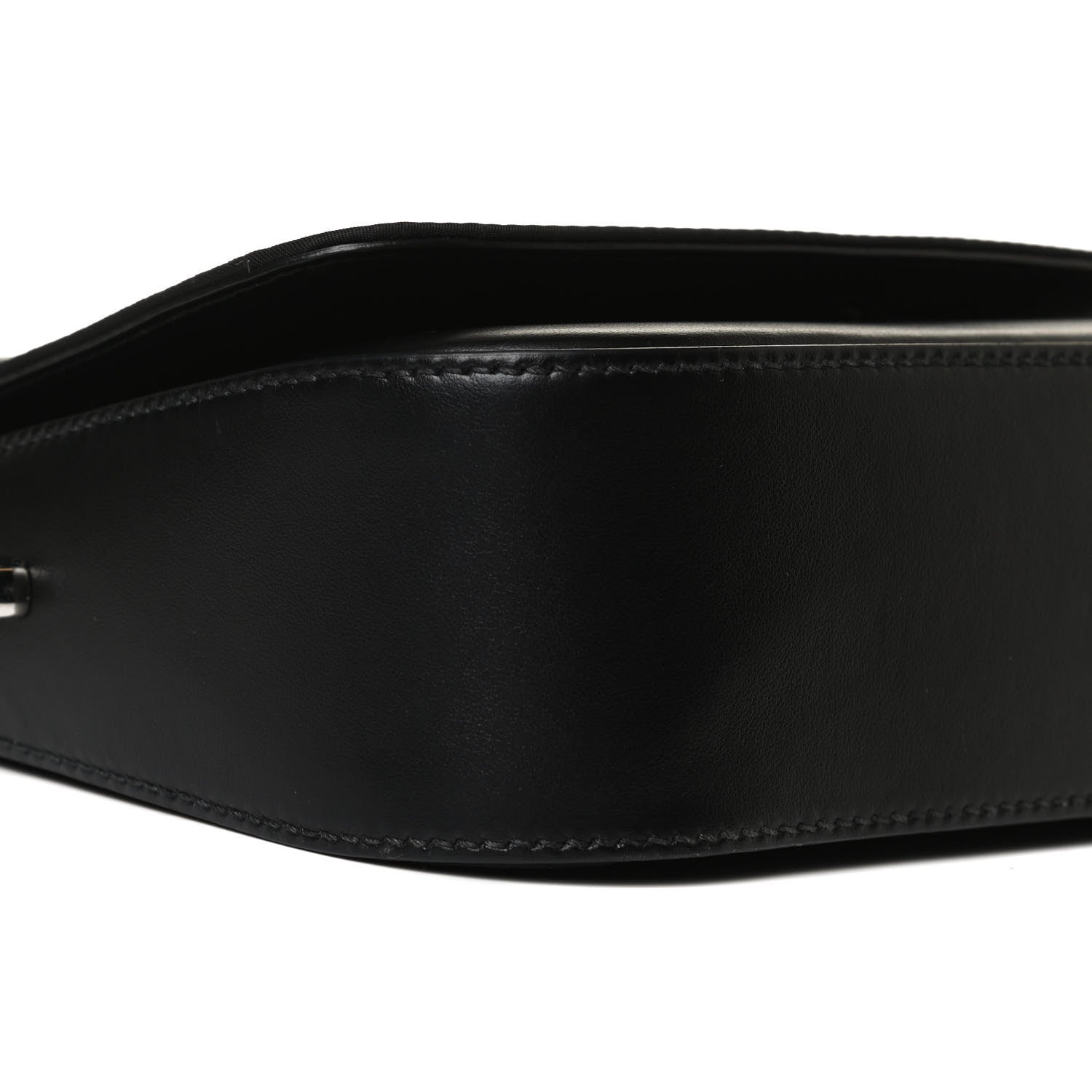 Prada Nylon Calfskin Identity Shoulder Bag Black 9 of 14