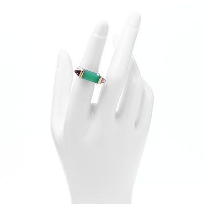 Cartier 18K Pink Gold Chrysoprase Amethyst Les Berlingots de Cartier Ring  51 5.75 2 of 6