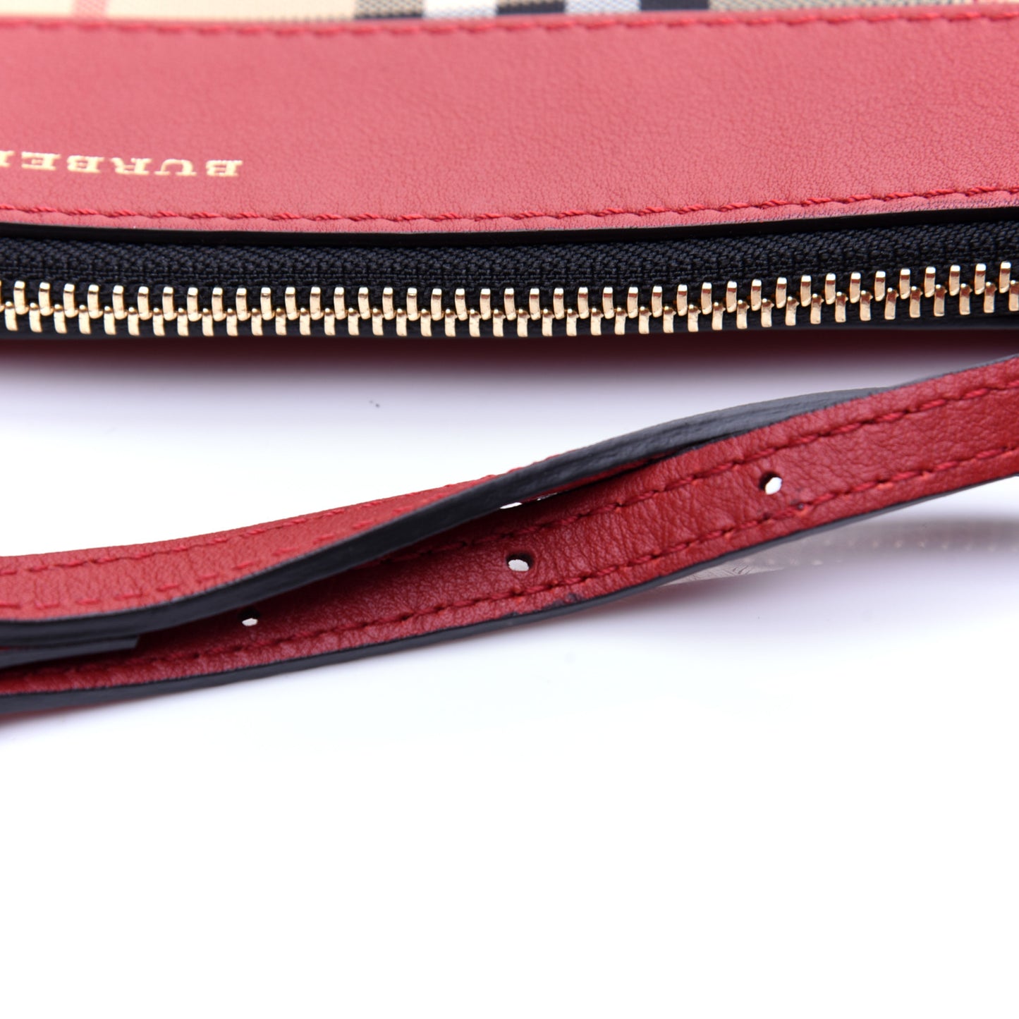 Horseferry Check Peyton Crossbody Clutch Bag Parade Red