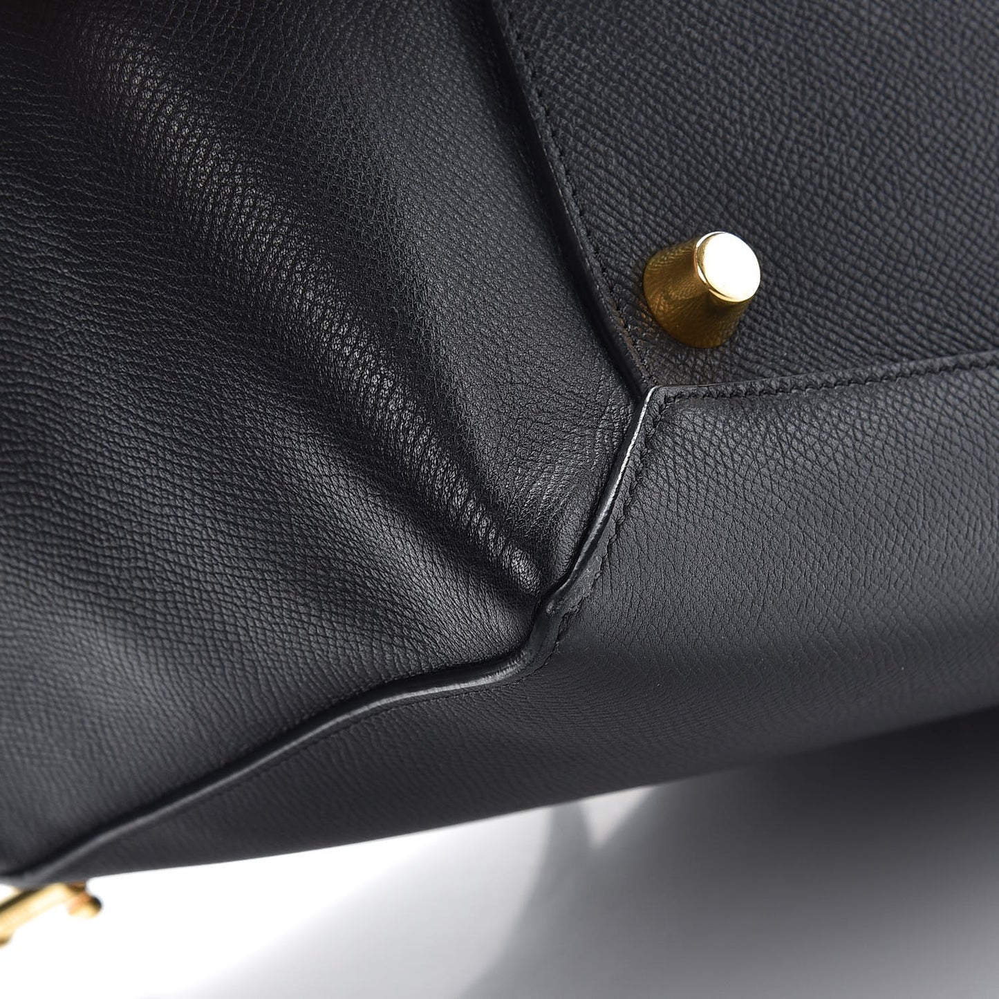 Grained Calfskin Mini Belt Bag Black