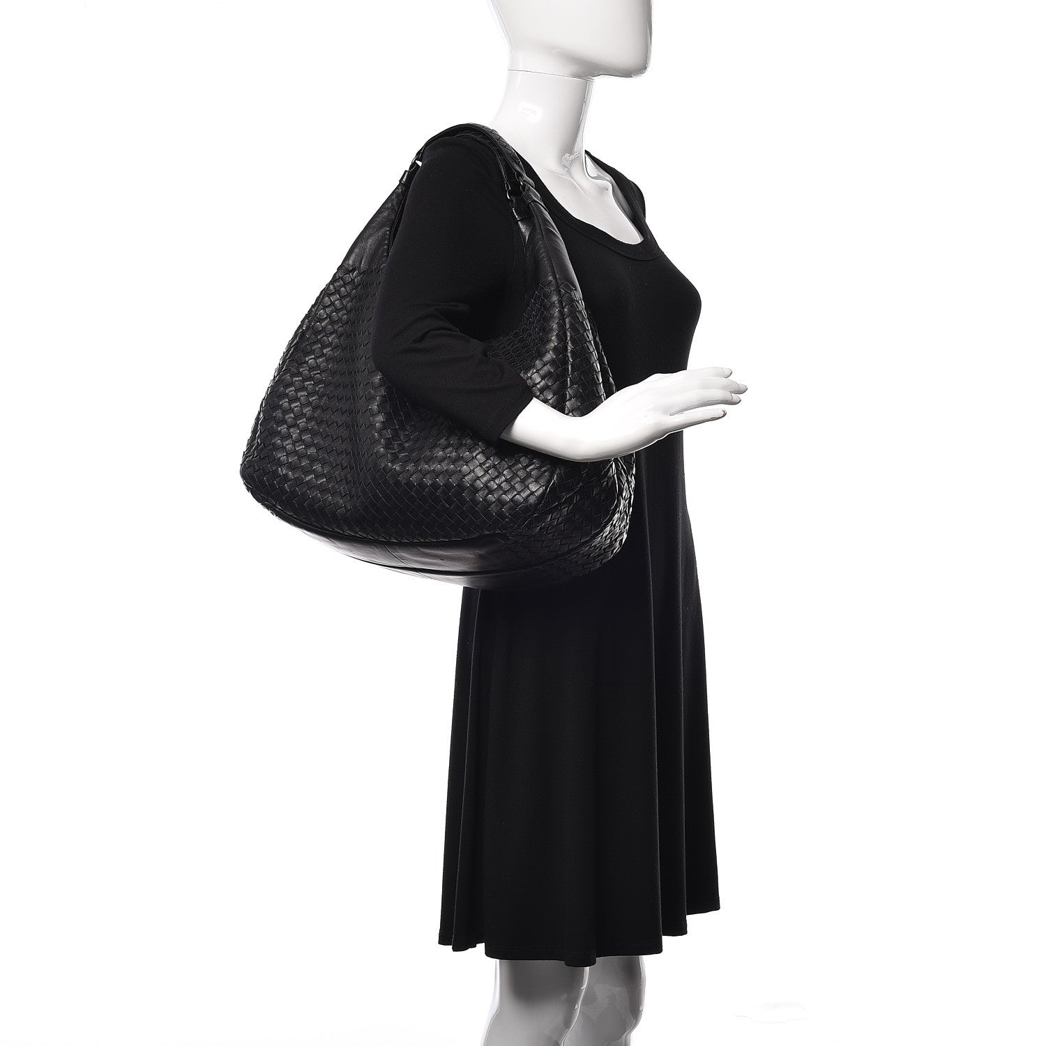 Bottega Veneta Nappa Intrecciato Large Campana Black 2 of 10