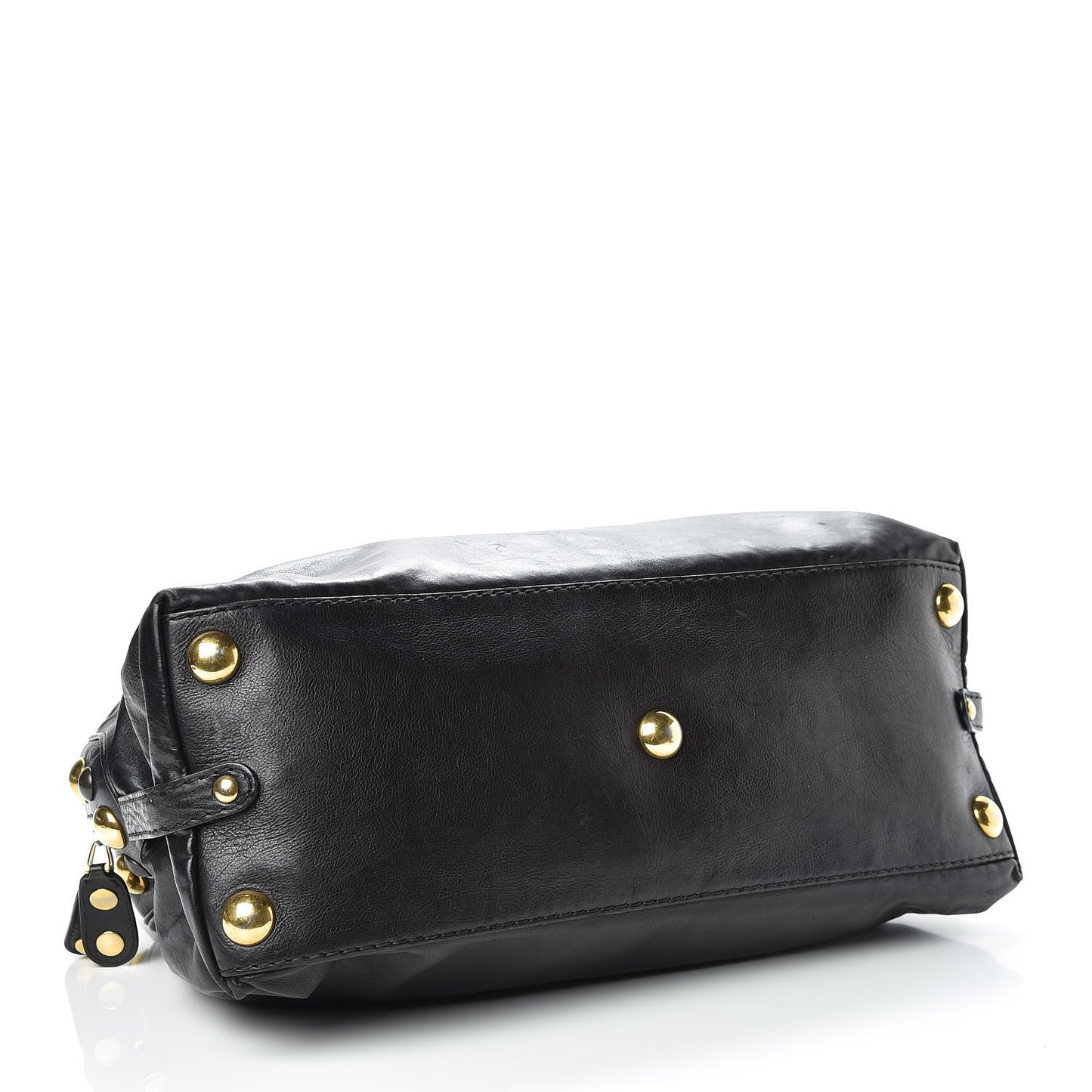 Calfskin Large Babouska Dome Satchel Black