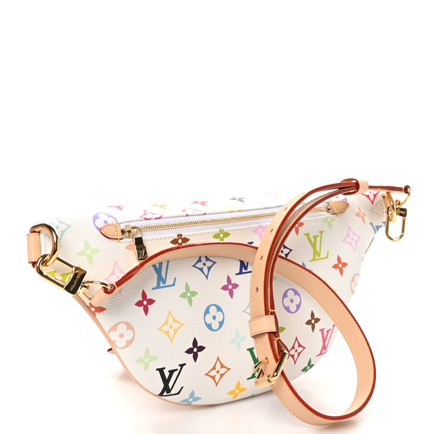 LV X TM Monogram Multicolor High Rise Bumbag White