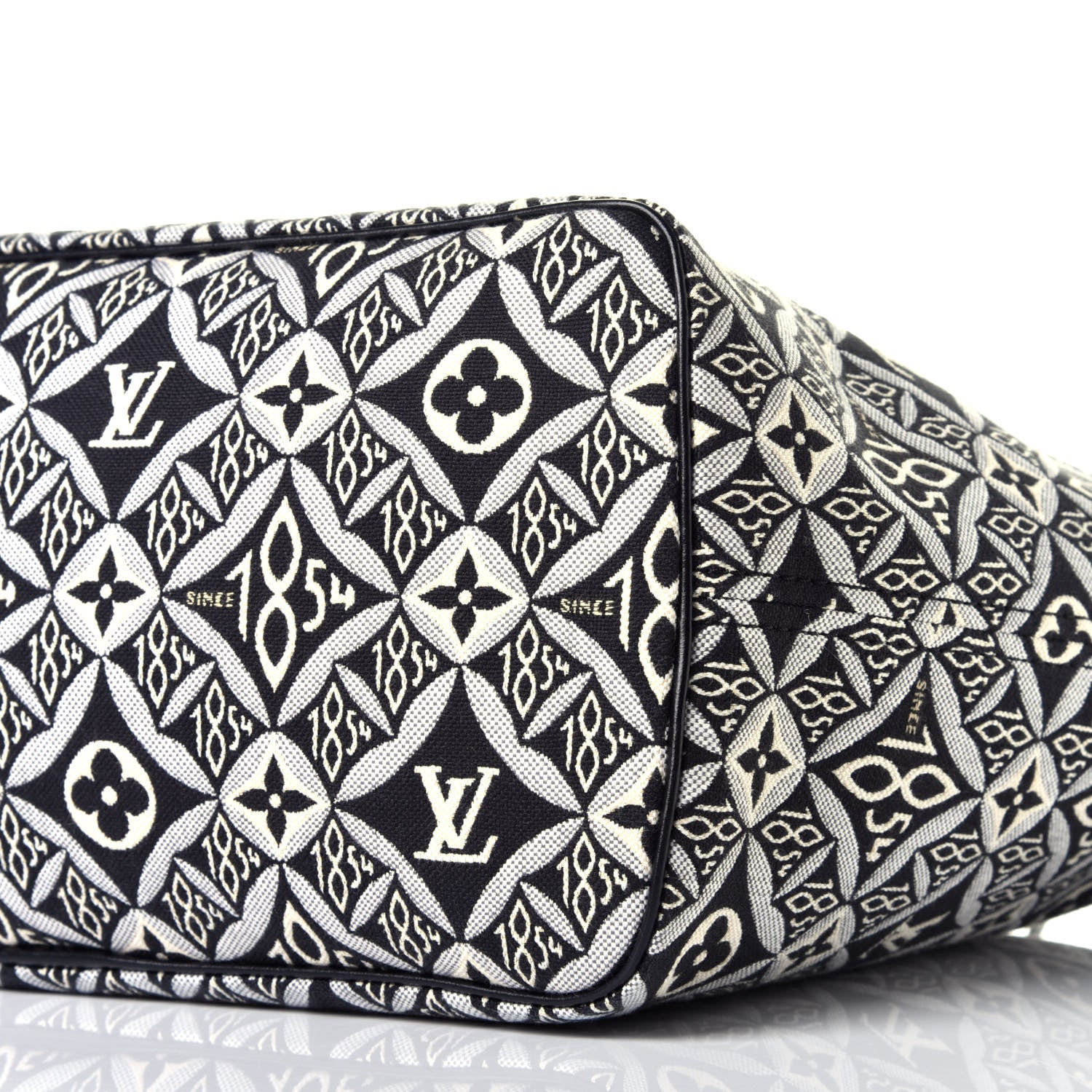 Louis Vuitton Jacquard Since 1854 Neverfull MM Grey 8 of 9