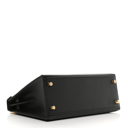 Hermes Epsom Kelly Sellier 25 Black 3 of 10