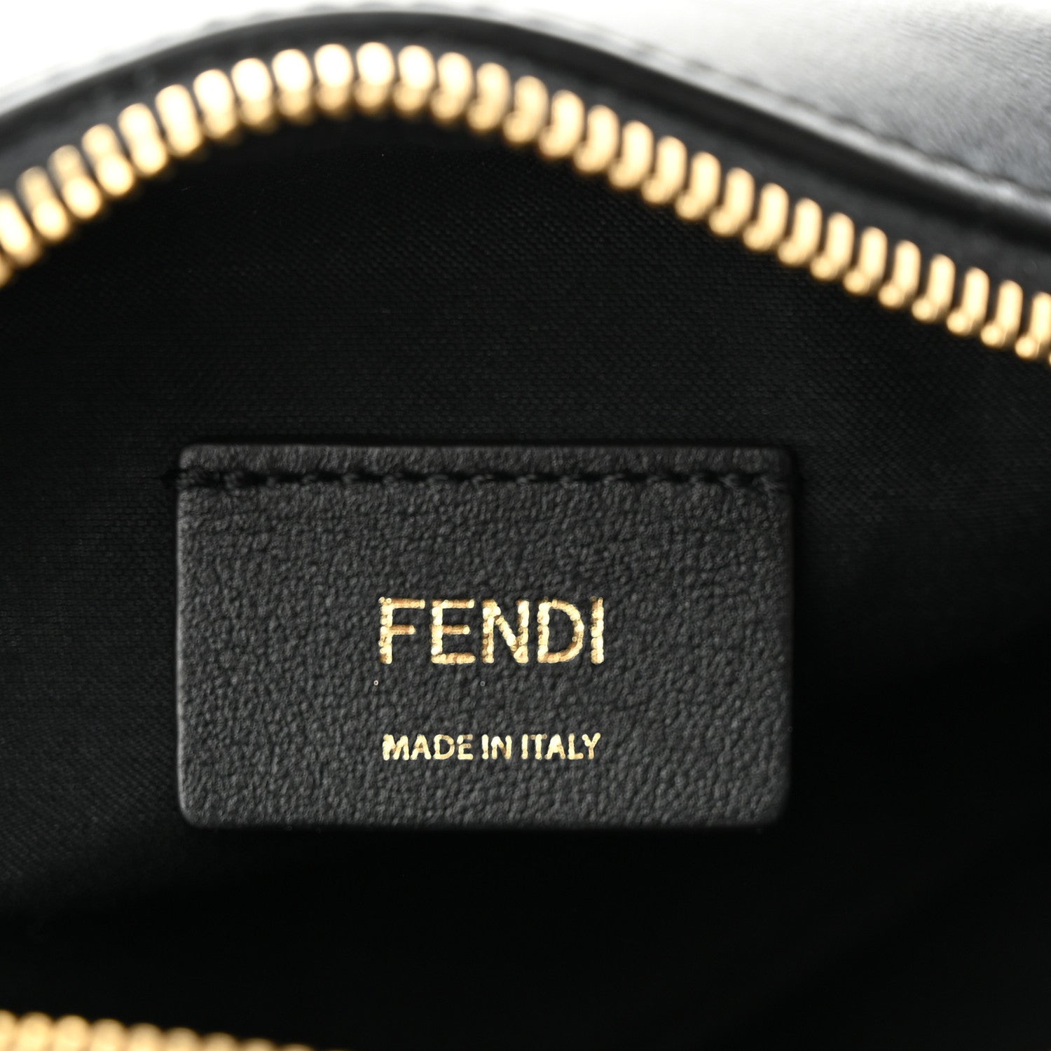 Fendi Vitello Century Bi-Color FF 1974 Embossed Mini Camera Case Maya Black 6 of 10