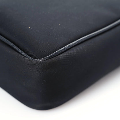 Prada Nylon Flat Messenger Bag Black Yellow 8 of 14