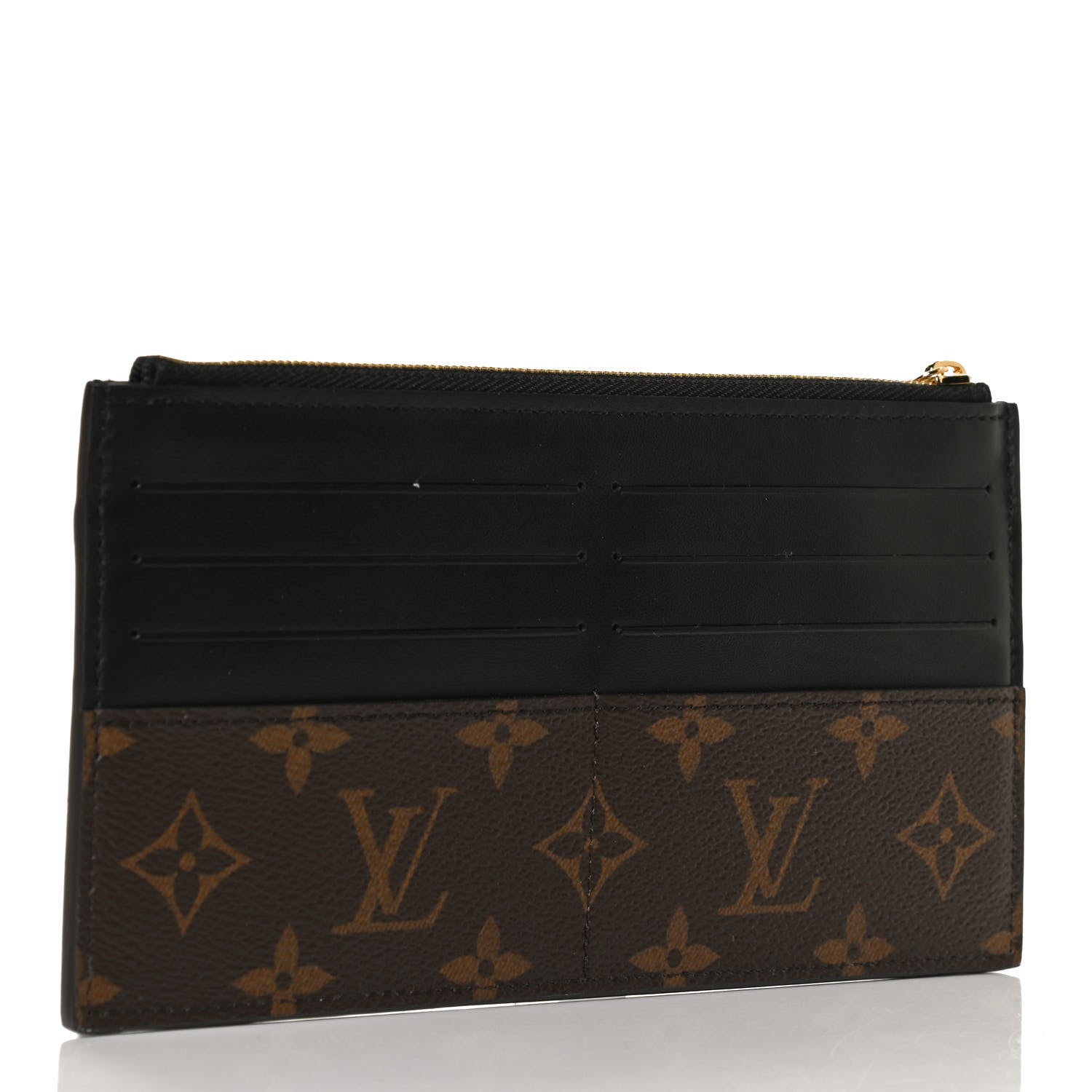 Louis Vuitton Monogram Slim Purse Black 3 of 9
