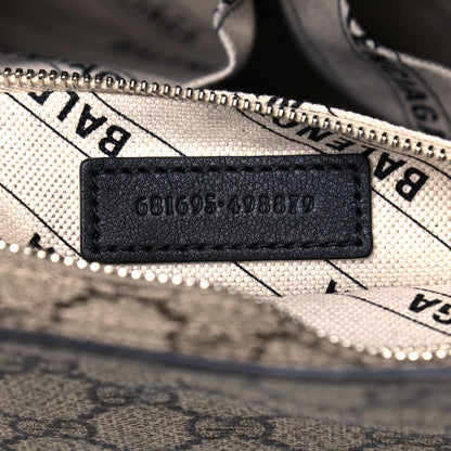 Balenciaga X GUCCI GG Supreme Monogram Neo Classic Silver Hardware City Beige Ebony 7 of 11