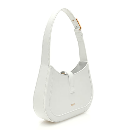 Versace Calfskin Small Greca Goddess Hobo White 3 of 9